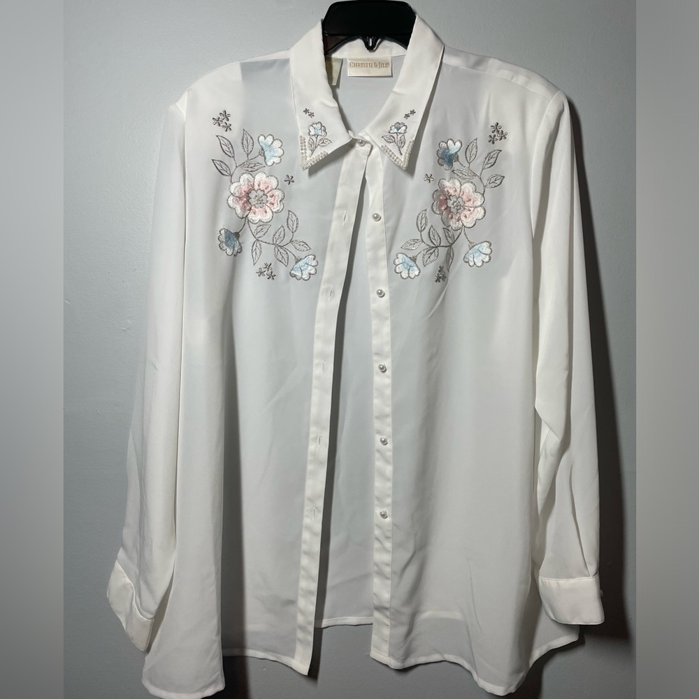 STUNNING Vintage top from Christie & Jill. Size 20W